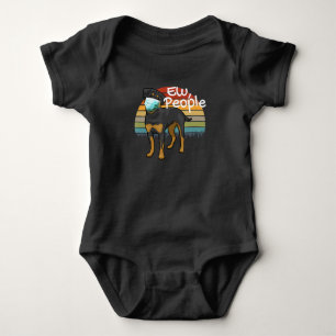Body Para Bebê Rottweiler Puppy com Máscara - Novas Pessoas - Ro