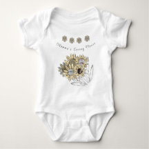 Round Baby Photo Momma's Primavera Flower Daisies