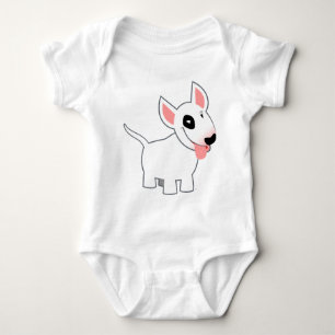 Body Para Bebê Roupa bonito do bebê de bull terrier dos desenhos