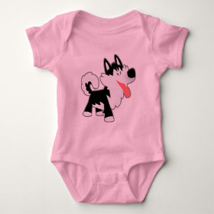 Body Para Bebê Roupa bonito do bebê do rouco Siberian dos