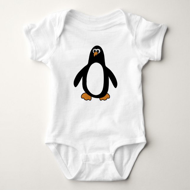 Body Para Bebê Roupa da criança do pinguim (Frente)