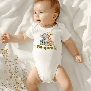 Body Para Bebê Roupa de Aniversário de Festa Animal, Roupa de Ani