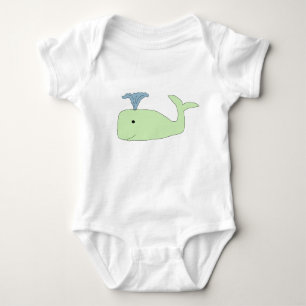Body Para Bebê Roupa de Baleia-Bebê Verde