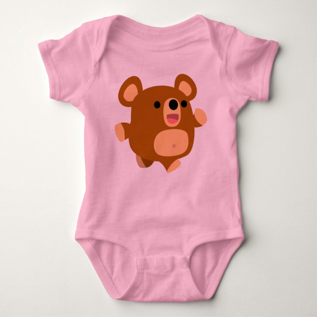 Body Para Bebê Roupa de Bear Bear Bear Bela Branca (Frente)