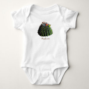 Body Para Bebê Roupa De Bebê Barrel Cactus - Opção Personaliza