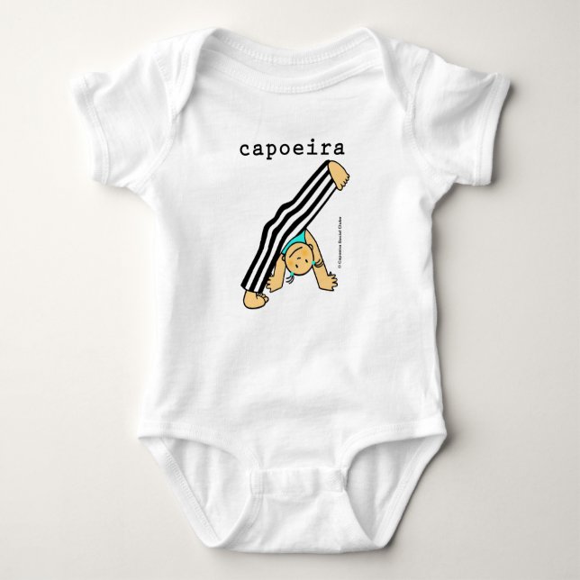 Body Para Bebê Roupa de bebê com desenho de de Capoeira  (Frente)