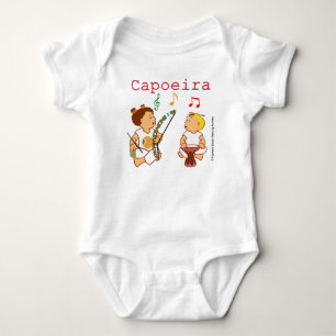 Body Para Bebê Roupa de bebê com desenho de de Capoeira