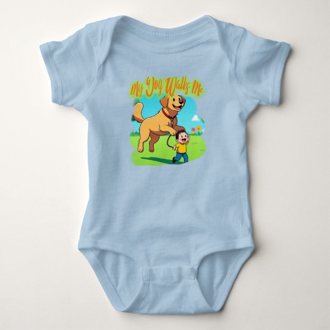Body Para Bebê roupa de bebê com design engraçado (Frente)