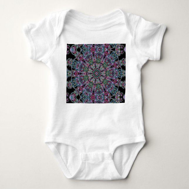 Body Para Bebê Roupa de bebê com mandala 2 (Frente)