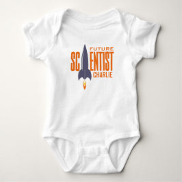 Body Para Bebê Roupa de bebê com nome personalizado Rocket Scient