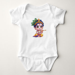 Body Para Bebê Roupa de Bebê Cute Little Krishna – Deus Hindu
