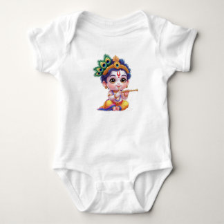 Body Para Bebê Roupa de Bebê Cute Little Krishna – Deus Hindu