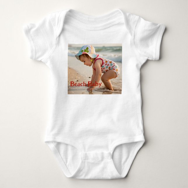 Body Para Bebê Roupa de Bebê de Verão Fofa (Frente)