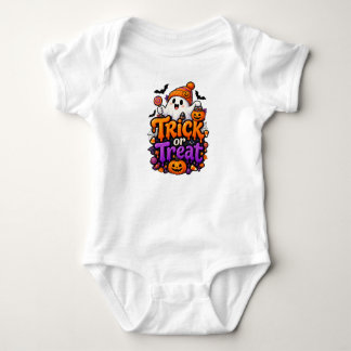 Body Para Bebê Roupa de bebê para Doce ou Travessura de 12 a 18 m