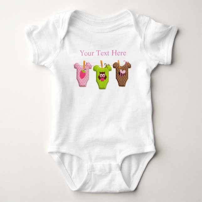 Body Para Bebê Roupa de Bebê Personalizada com Nome (Frente)