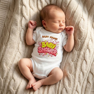 Body Para Bebê Roupa de Bebê Personalizada para Chá de Bebê Fofa