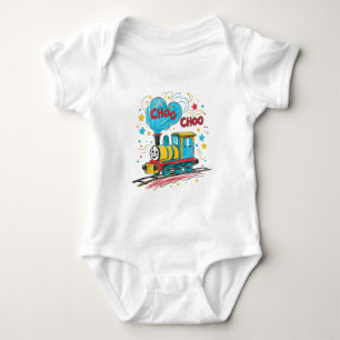 Body Para Bebê Roupa de Bebê Trem de Brinquedo Choo Choo