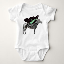 Body Para Bebê Roupa De Bebê Zebra Com Mão