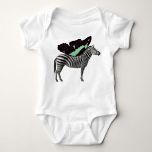 Body Para Bebê Roupa De Bebê Zebra Com Mão