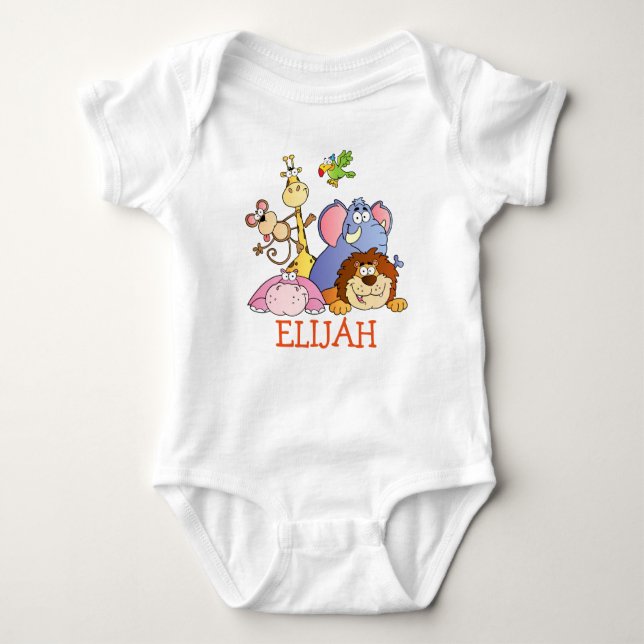Body Para Bebê Roupa de presente de roupa masculina bebê ELIJAH (Frente)