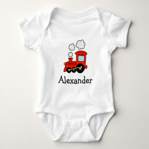 Body Para Bebê Roupa de pulso de brinquedo de choo vermelho para 