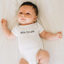 Body Para Bebê Roupa Divertida e Fofa de Bebê Bêbado de Leite Bem