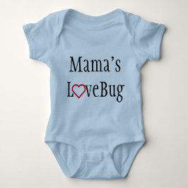 Body Para Bebê Roupa do bebê - a LoveBug do Mama - azul