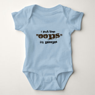 Body Para Bebê Roupa do bebê - eu pôr oops nos tombadilhos