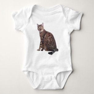 Body Para Bebê Roupa do gato de Bengal
