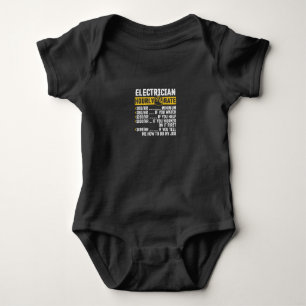 Body Para Bebê Roupa Elétrico Engraçado, Homens com Taxa Horár