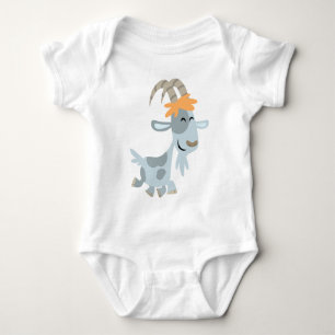 Body Para Bebê Roupa legal bonito do bebê da cabra dos desenhos