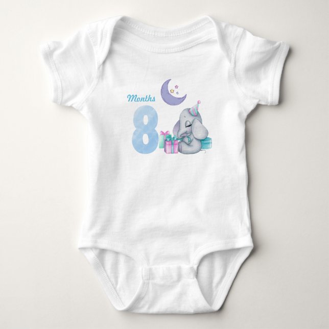 Body Para Bebê Roupa para bebês de oito meses (Frente)
