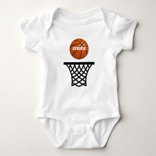 Body Para Bebê Roupa personalizada para bebês de basquete