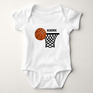 Body Para Bebê Roupa personalizada para bebês de basquete