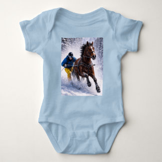 Body Para Bebê Roupas de Bebê Cavalo de Inverno | Bodysuits