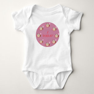 Body Para Bebê Roupas de Bebê Coruja de Aniversário Idade Persona