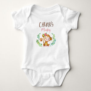 Body Para Bebê Roupas De Bebê De Macaco Chunky, Bebê Macaco