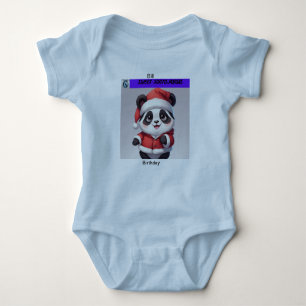 Body Para Bebê Roupas De Bebê De Natal De Panda Doce Escrevíveis