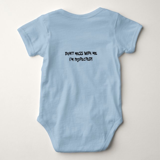Body Para Bebê Roupas de Bebê Divinamente Protegidas (Verso)