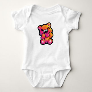 Body Para Bebê Roupas de Bebê Vibrantes de Ursinho de Pelúcia Abs