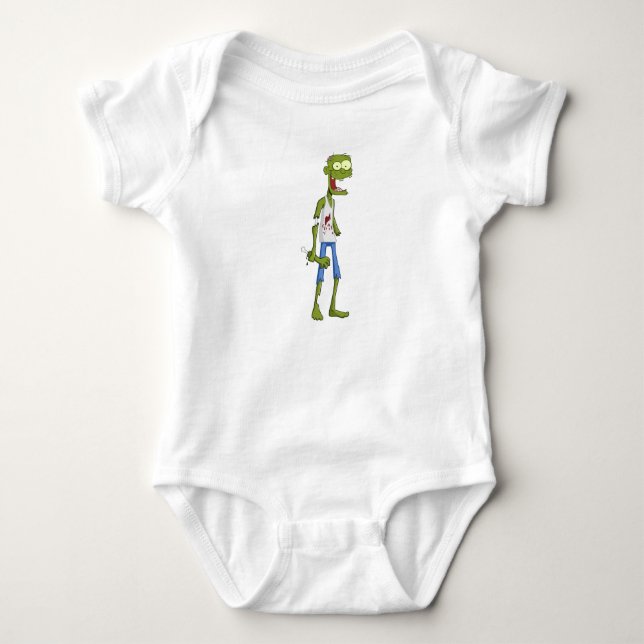Body Para Bebê Roupas de bebê. Zombie. (Frente)