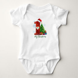 Body Para Bebê Roupas de Natal Adoráveis para Bebês Recém-Nascido
