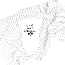 Body Para Bebê Roupas de recém-nascido engraçadas de pickleball p