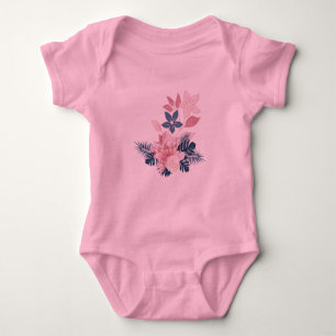 Body Para Bebê Roupas femininas de flor de verão