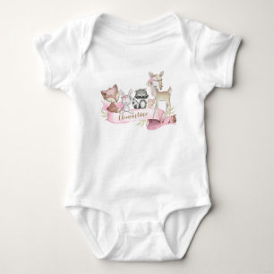 Body Para Bebê Roupas Personalizadas de Bebê Menina com Animais d