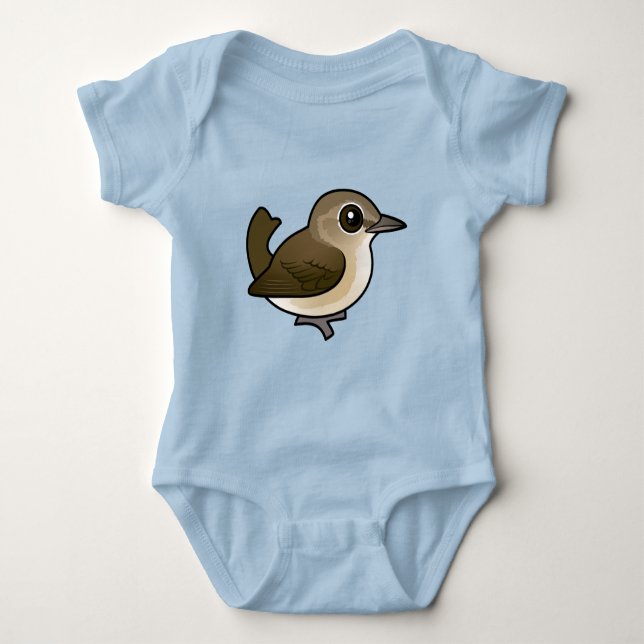 Body Para Bebê Rouxinol-do-jardim Birdorable (Frente)