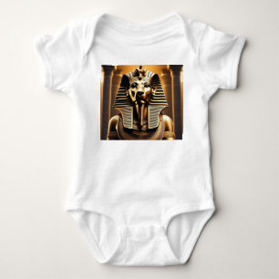 Body Para Bebê **"Royal Roar: O Leão Faraó Ouro"**