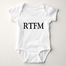 Body Para Bebê RTFM Leia o ******* Manual T-Shirt recém-nascido e