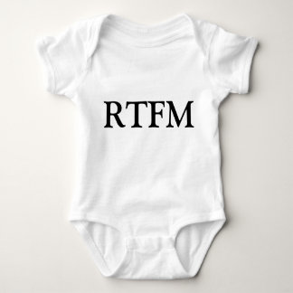 Body Para Bebê RTFM Leia o ******* Manual T-Shirt recém-nascido e