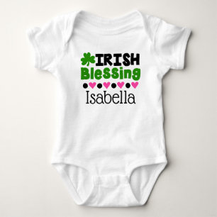 Body Para Bebê Rua de Bênção Irlandesa Personalizada.